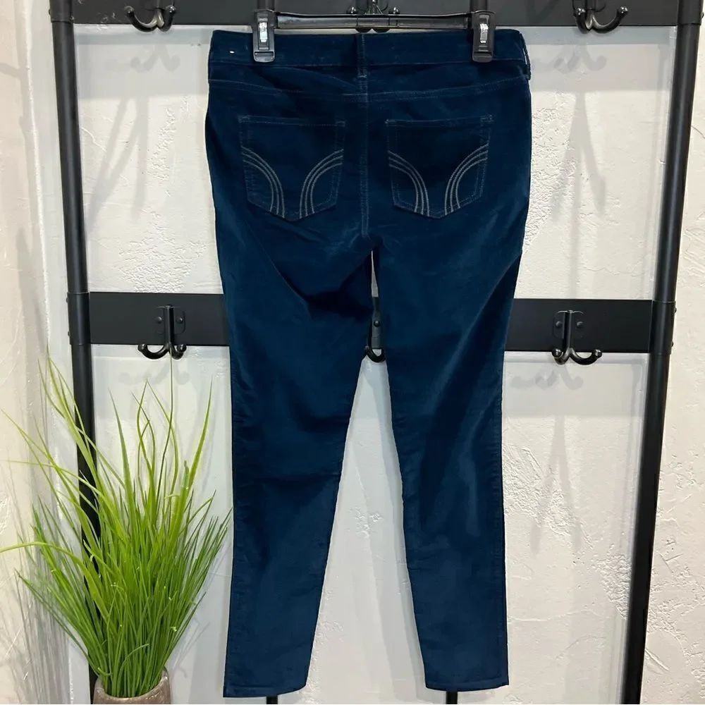 Hollister super skinny velvet pants blue size 7/28 - Picture 7 of 16